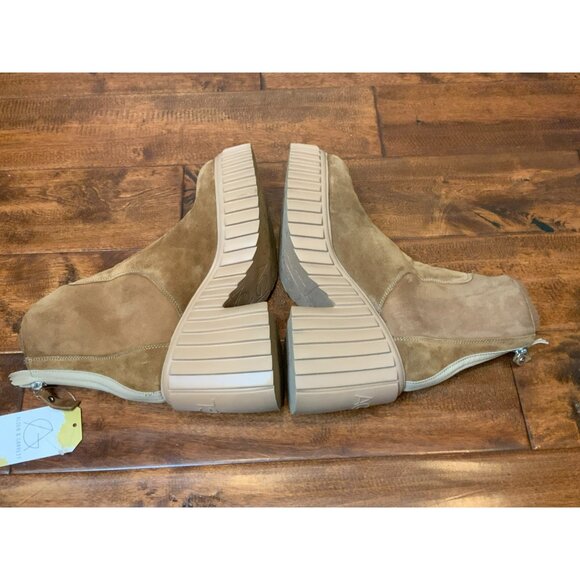 AGL Tiggy Brown Suede Fleece Lined Platform Block Heeled Boots, Size 40.5 | 10.5 - Picture 8 of 10